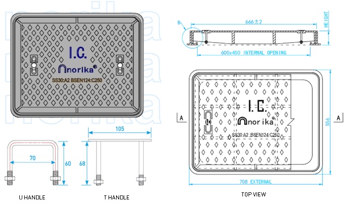 Ductile Iron Heavy Duty Inspection Cover & Frame